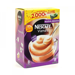 NESCAFE VIENES 8 SOBRES 144 GR
