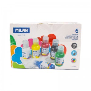 TEMPERA CAIXA 6 X 125 ML MILAN