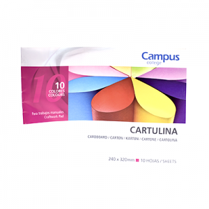 CARTULINA CAMPUS X 10 COLORS